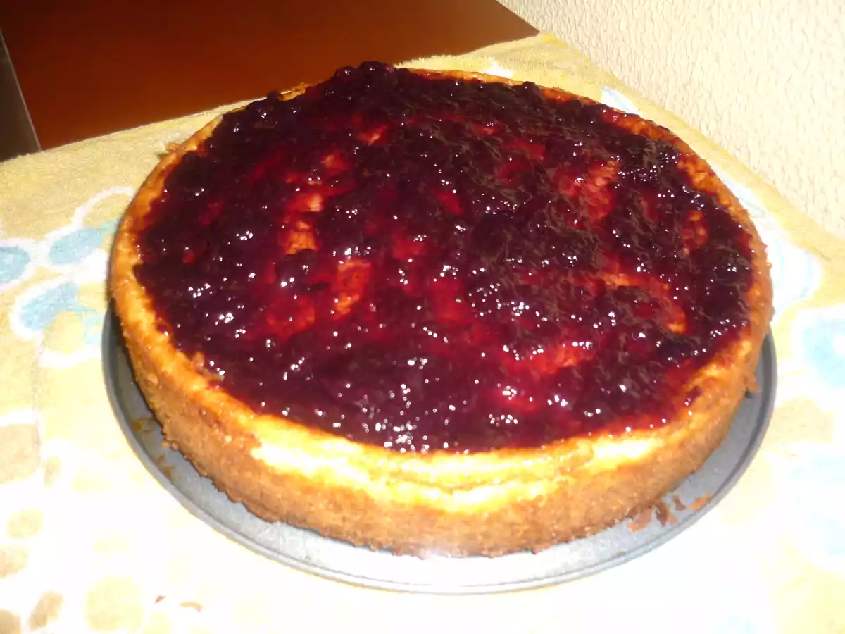 Tarta Philadelphia Con Frutas del Bosque.