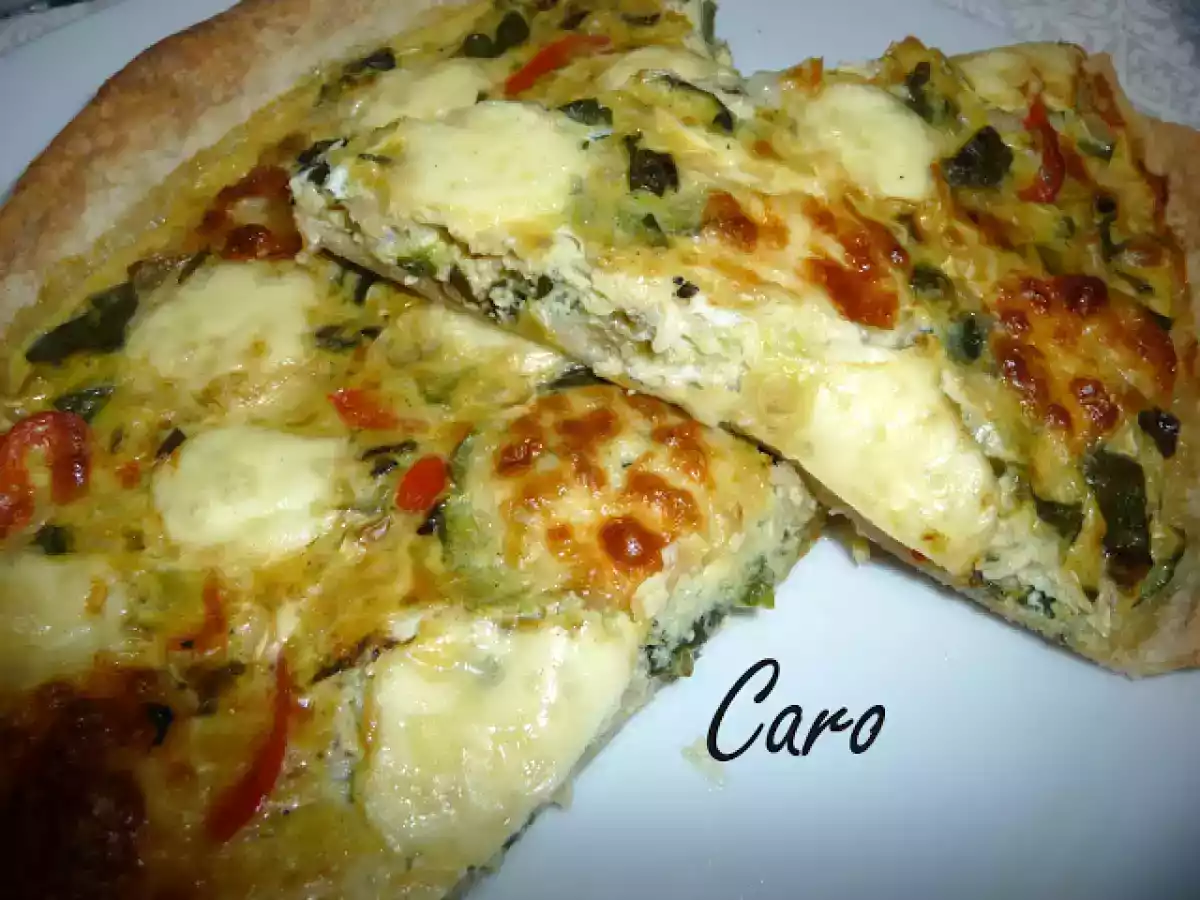 Tarta por dos ( zapallitos y puerros ) - foto 3