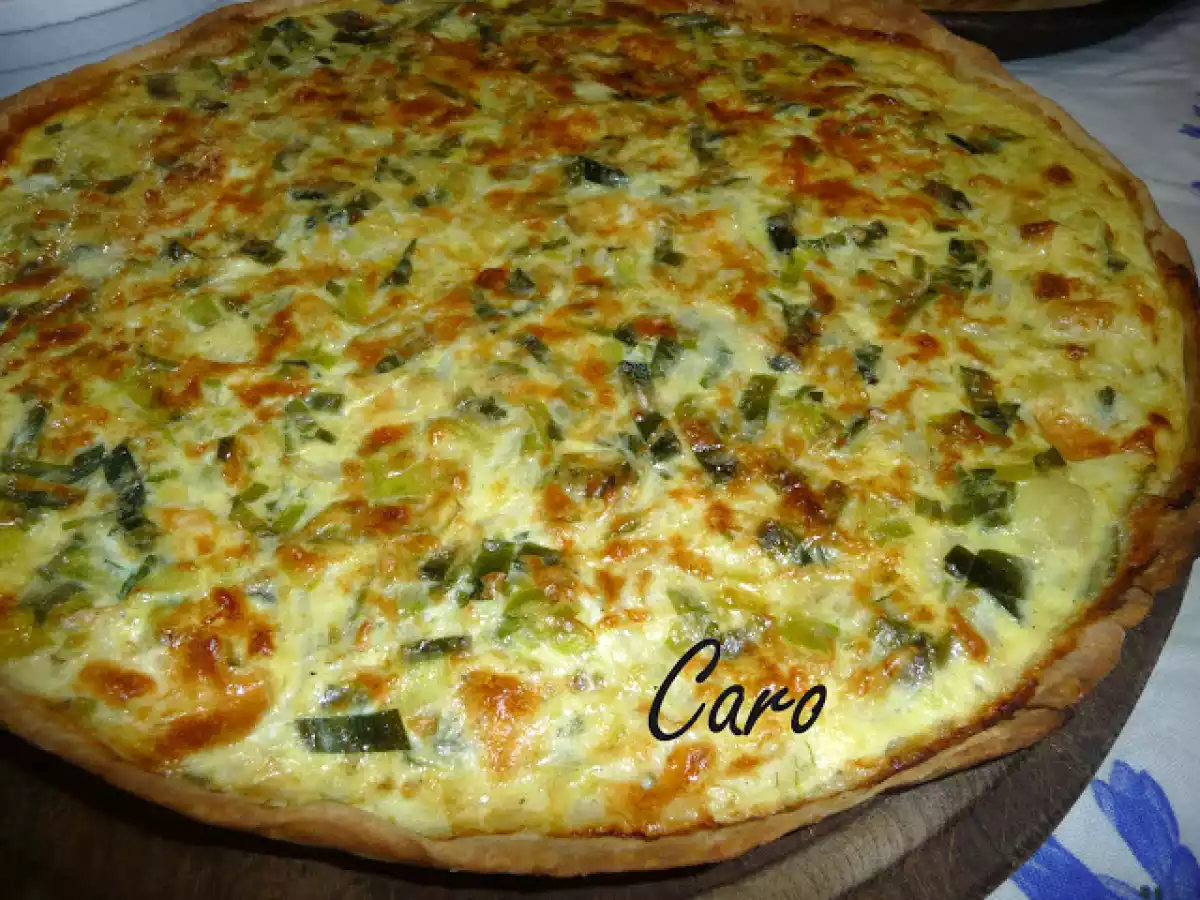 Tarta por dos ( zapallitos y puerros ) - foto 4