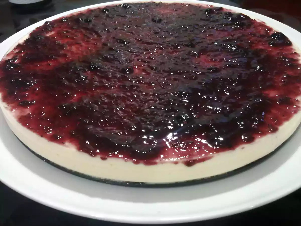 Tarta queso y arándanos (con Thermomix)