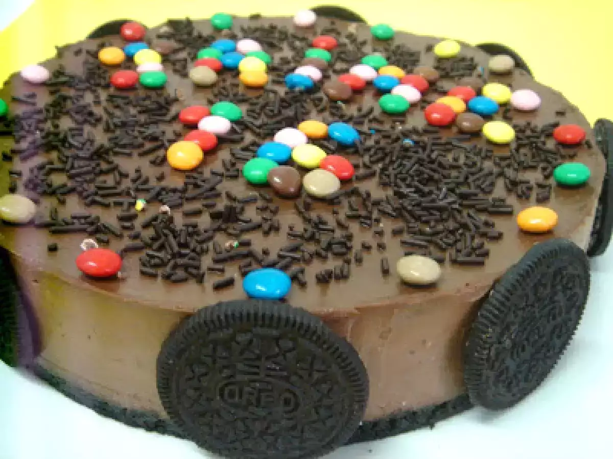 TARTA RÁPIDA DE CHOCOLATE Y QUESO