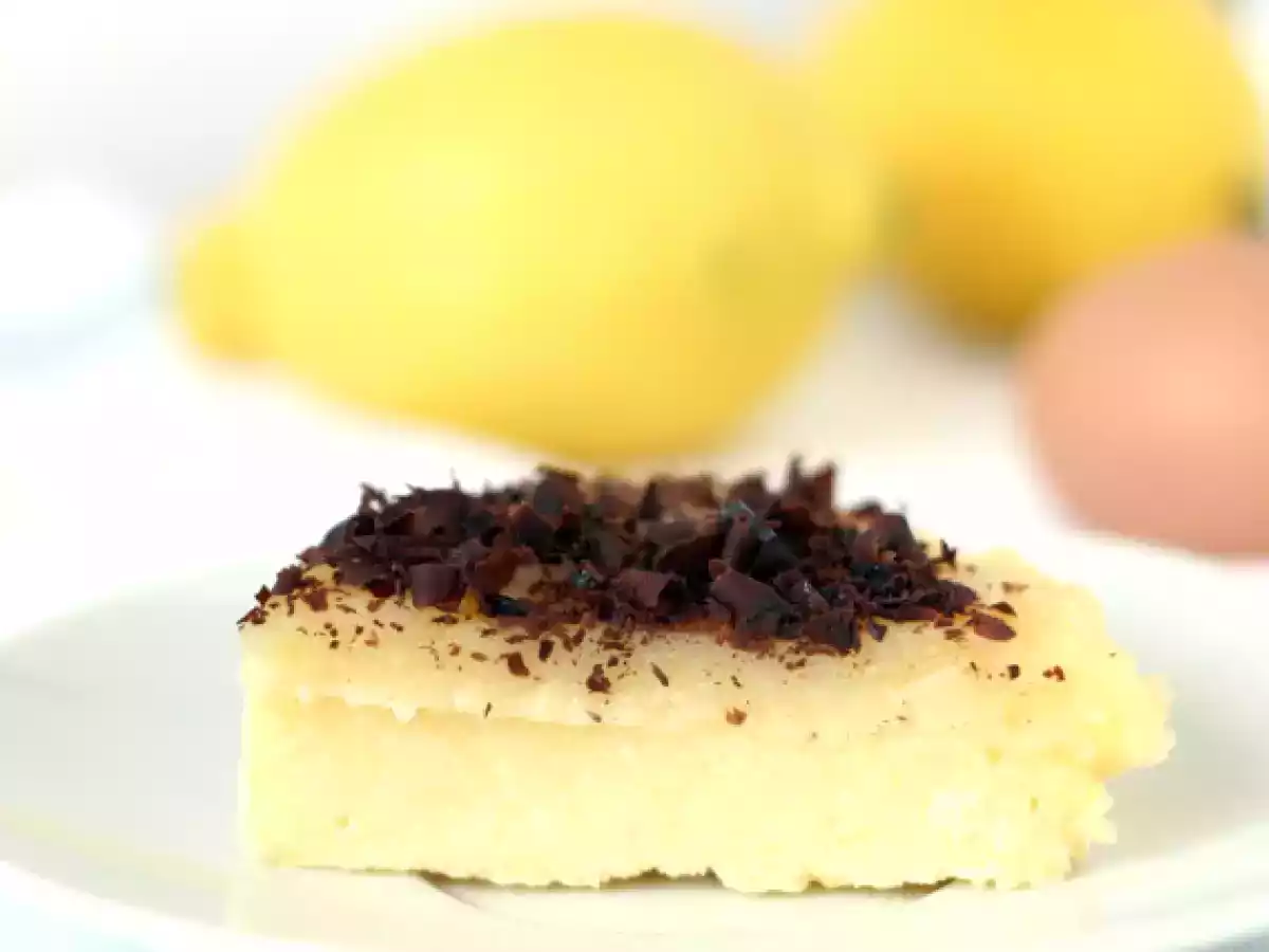 Tarta rápida de limón y polenta