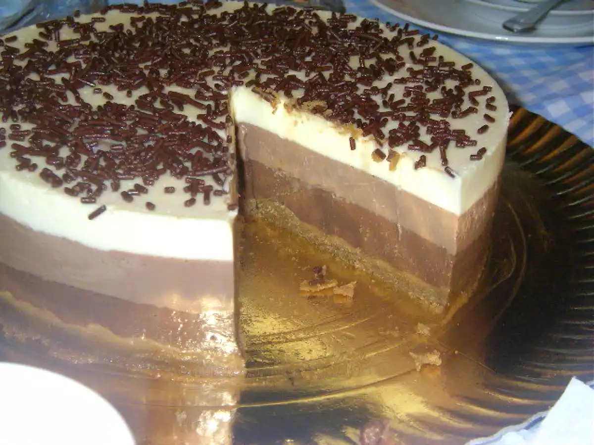 Tarta Rapida de Tres Chocolates