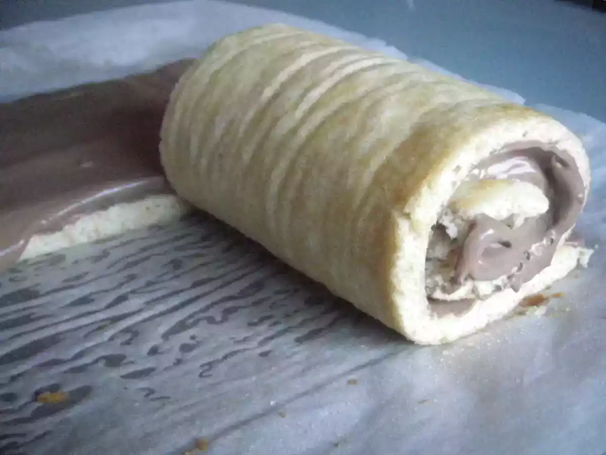 Tarta rayada de trufa y chocolate - foto 4