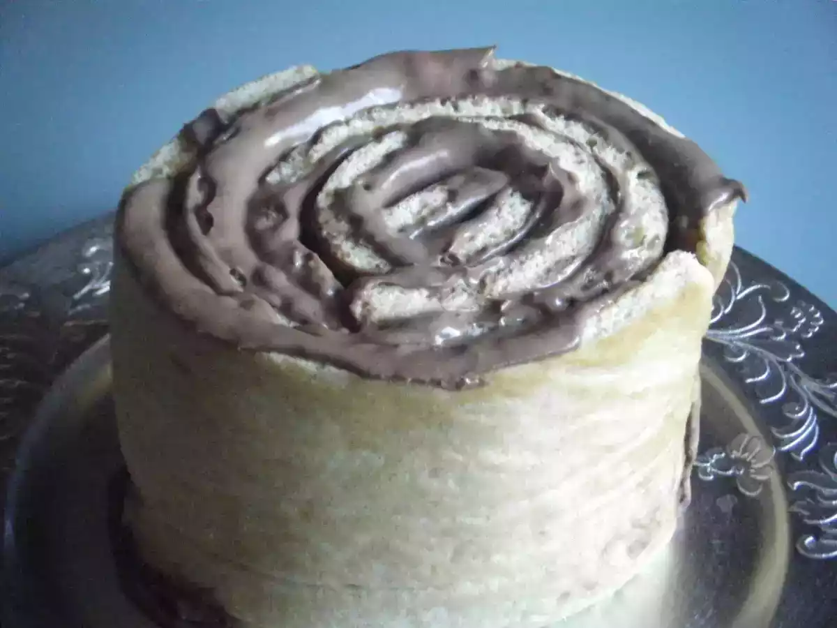 Tarta rayada de trufa y chocolate - foto 5