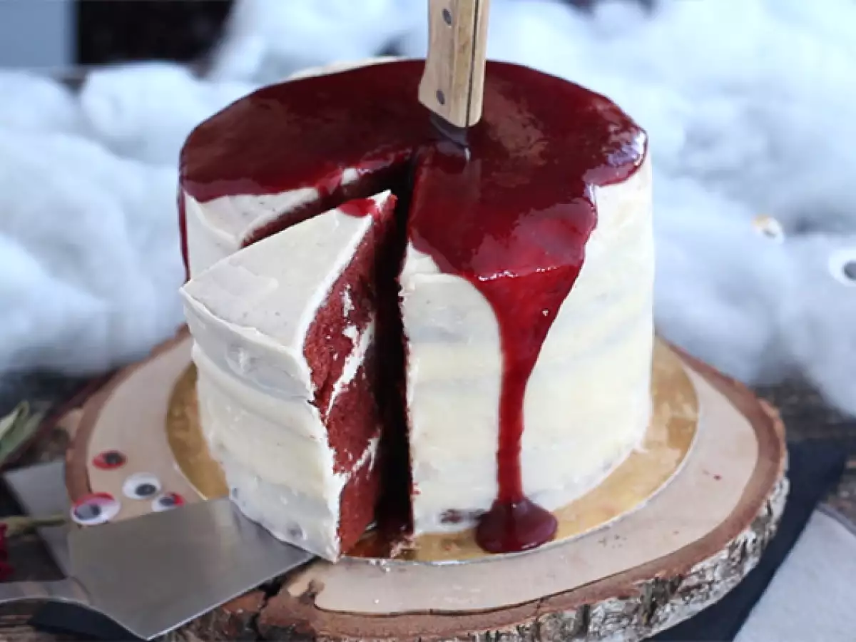 Tarta Red Velvet especial para Halloween - foto 2