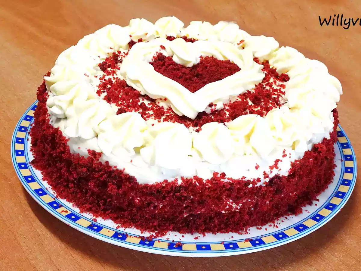 Tarta red velvet o tarta terciopelo rojo