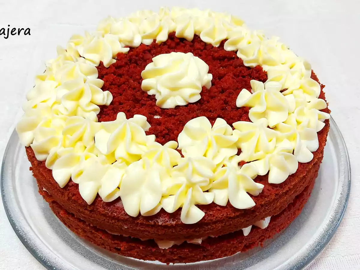 Tarta red velvet o terciopelo rojo. La mejor