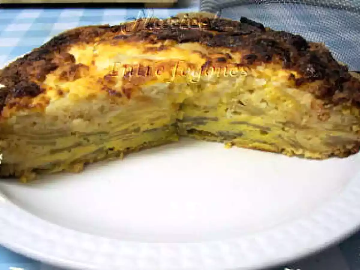 Tarta rústica de manzana