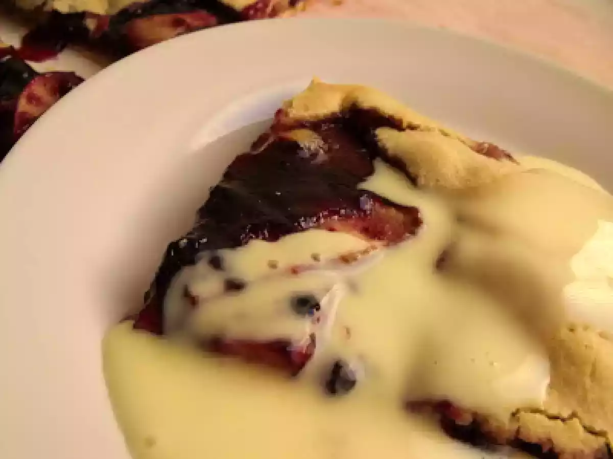 Tarta rústica de manzana y mermelada de arándano - foto 2