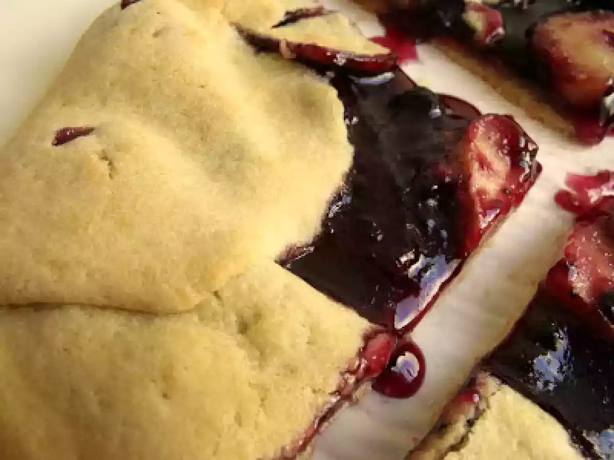 Tarta rústica de manzana y mermelada de arándano - foto 4