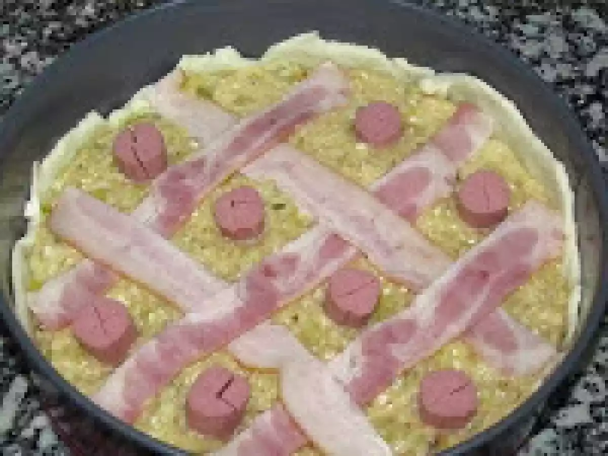 Tarta Salada de Calabacín y Puerros - foto 2