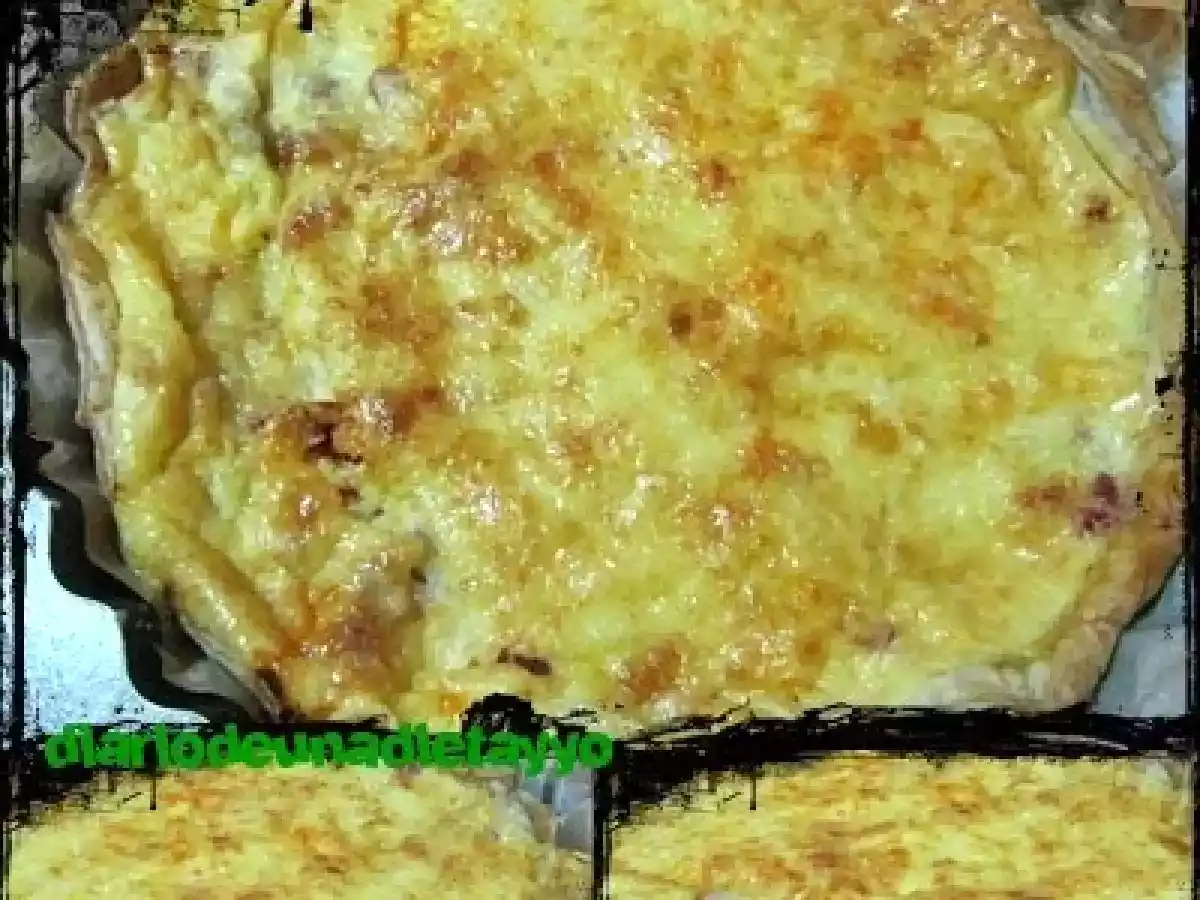 TARTA SALADA DE CHORIZO Y JAMÓN