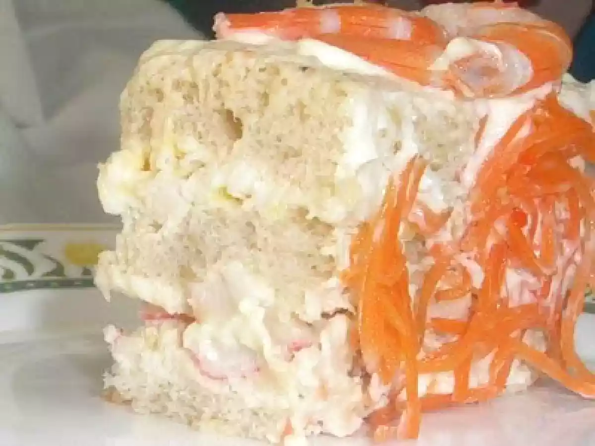 Tarta salada de langostinos - foto 2