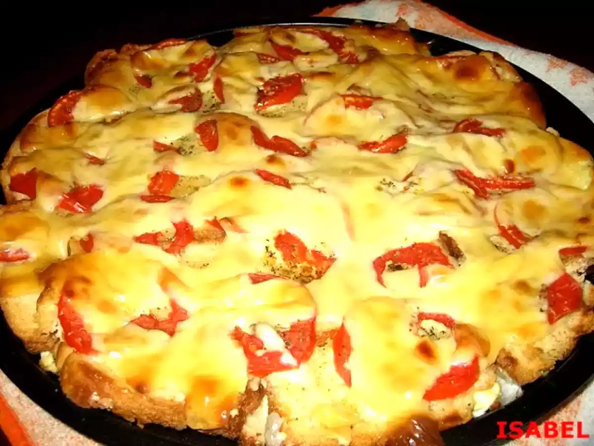 Tarta salada de pan de molde