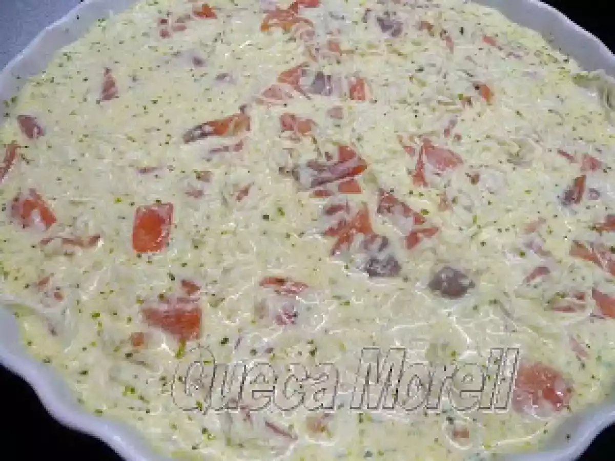 TARTA SALADA DE SALMÓN AHUMADO. - foto 2