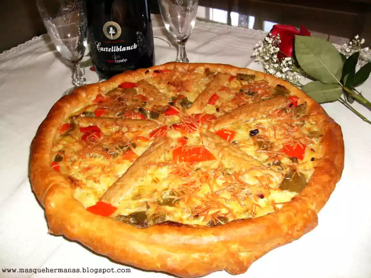 TARTA SALADA DE VEGETALES Y ATÚN Campos