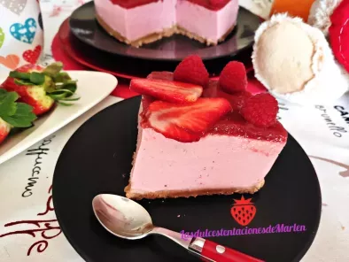 Tarta San Valentín de Fresas y Yogur - foto 2