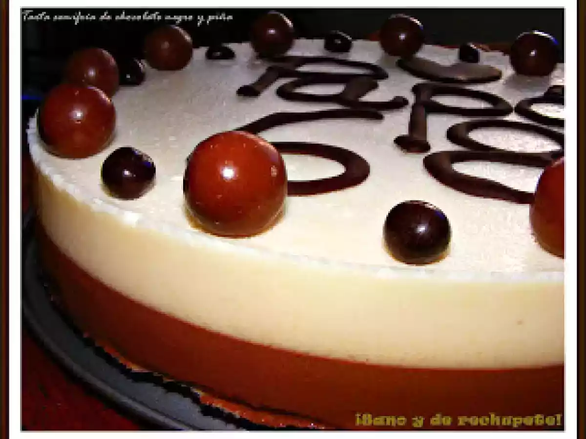 Tarta semifría de chocolate negro y piña - foto 3