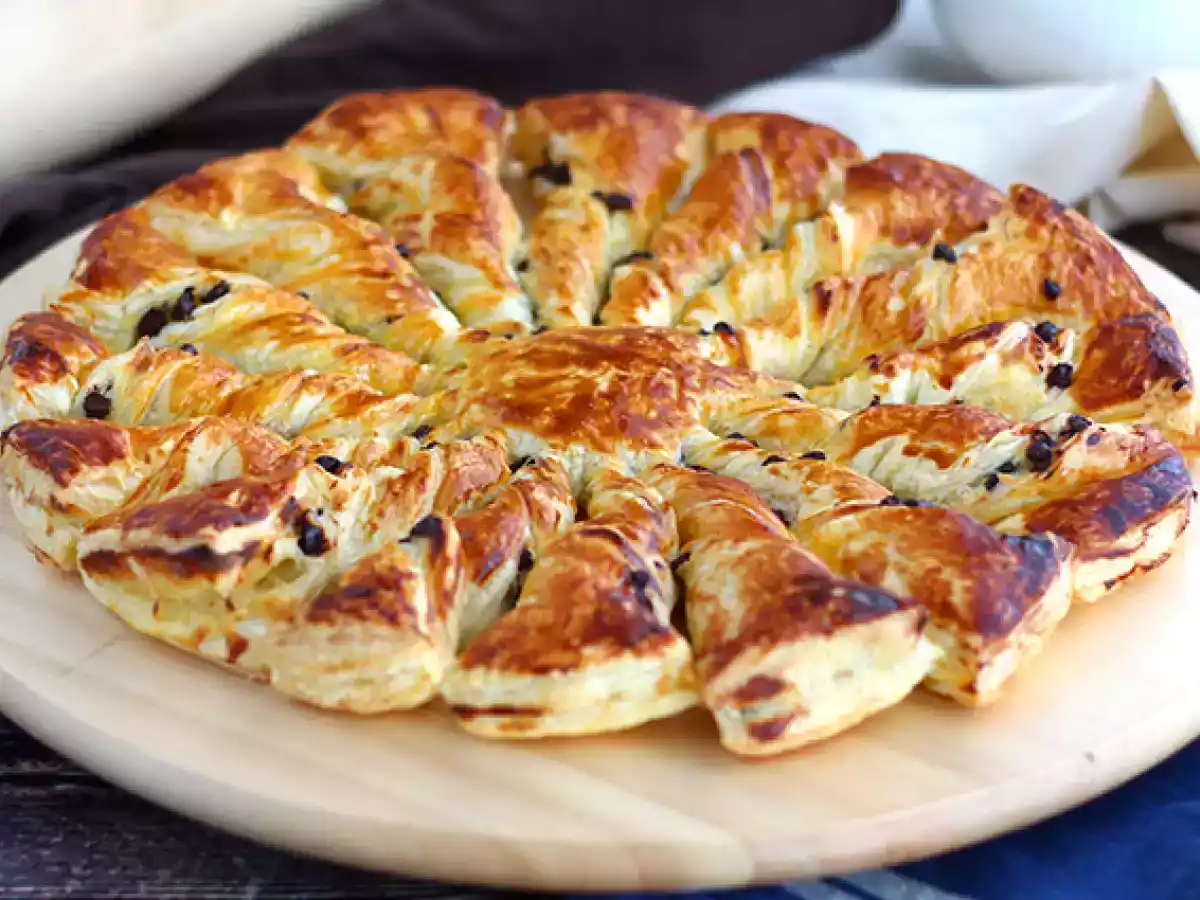 Tarta sol de vainilla y chocolate