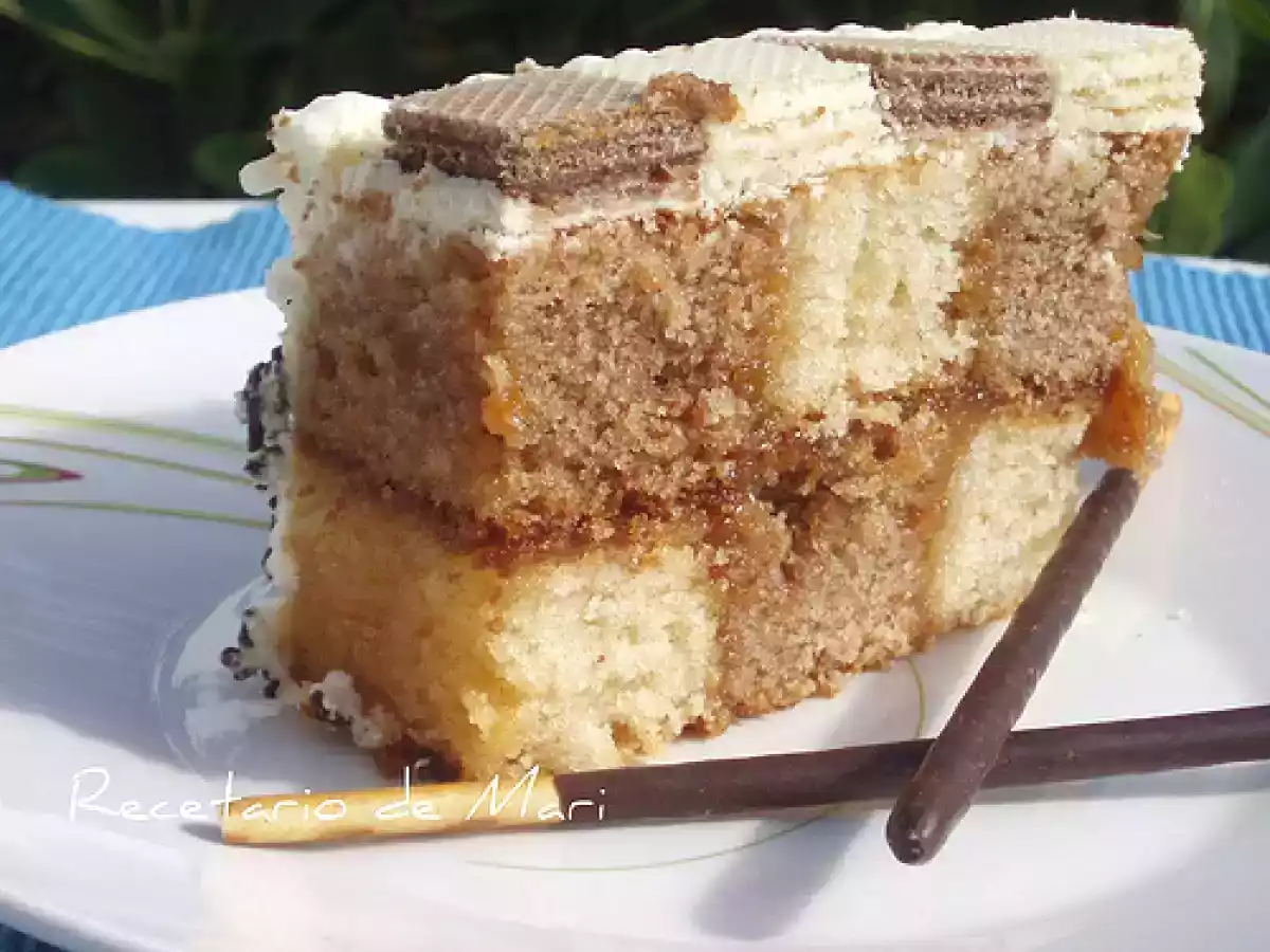 Tarta tablero de ajedrez y feliz cumpleaños - foto 5