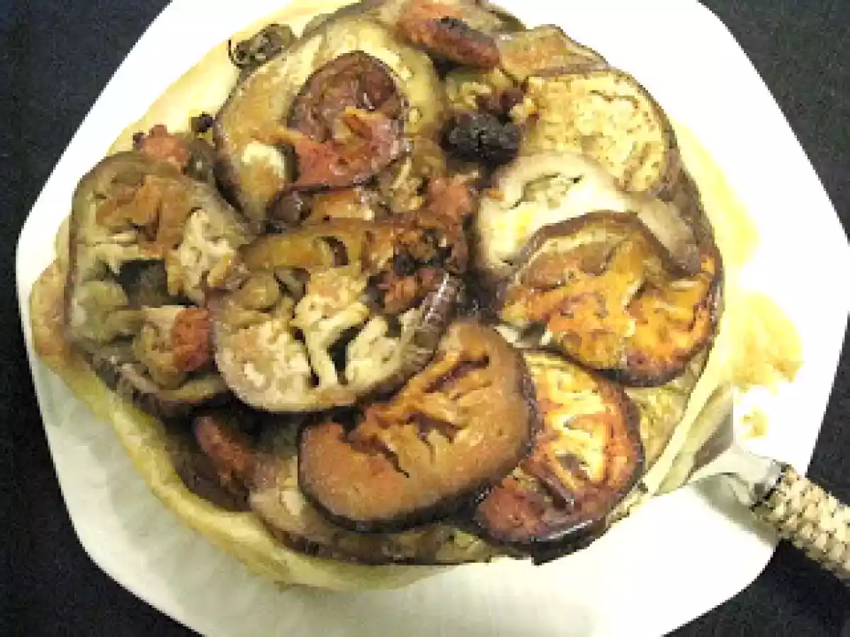 Tarta tatin de berenjena y sobrasada - foto 3