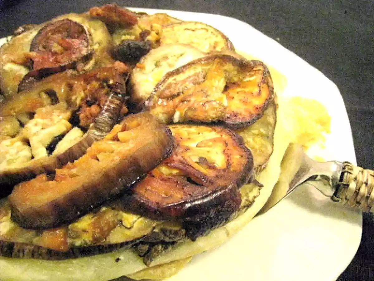 Tarta tatin de berenjena y sobrasada - foto 4