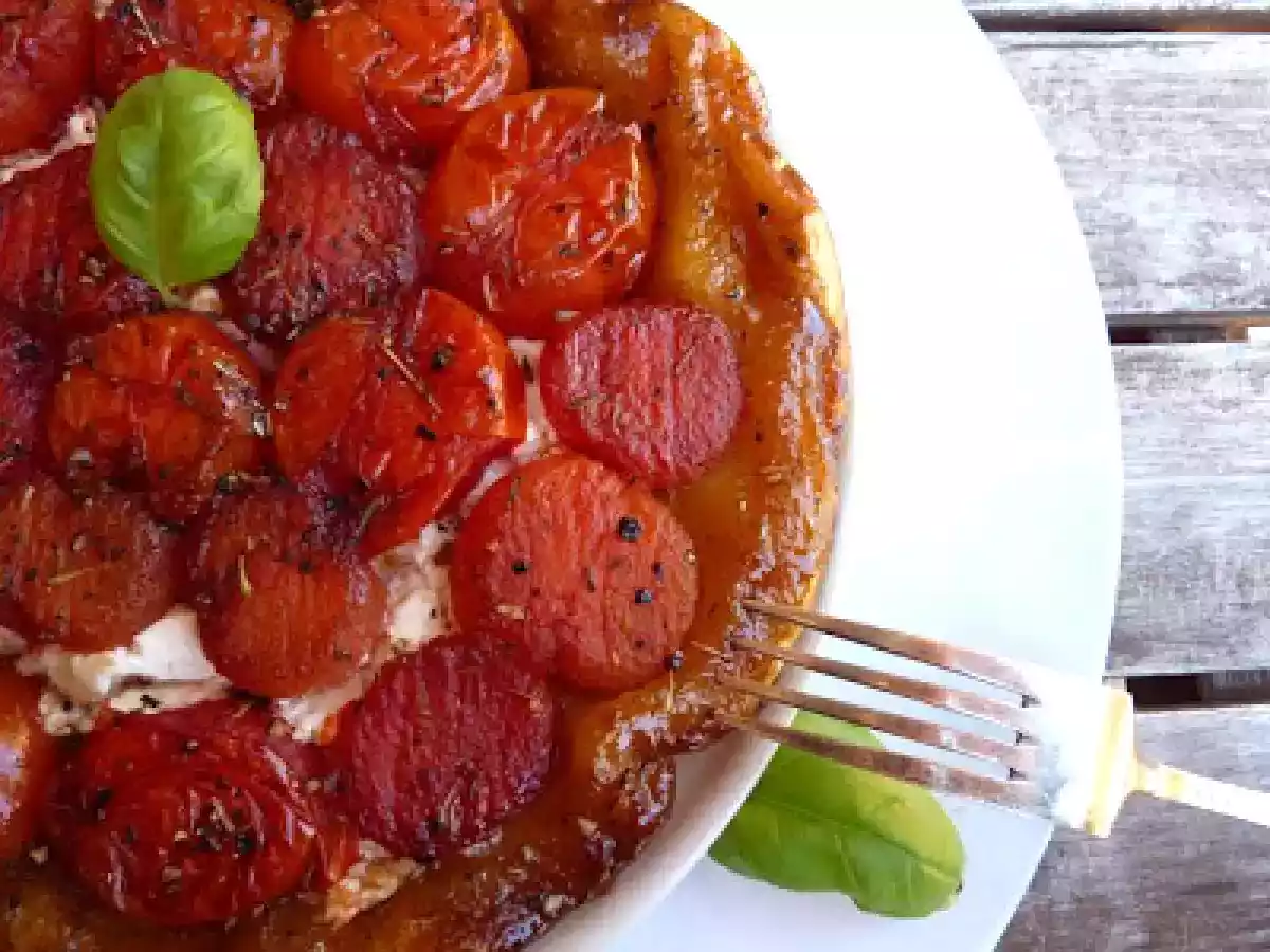 Tarta tatin de tomates