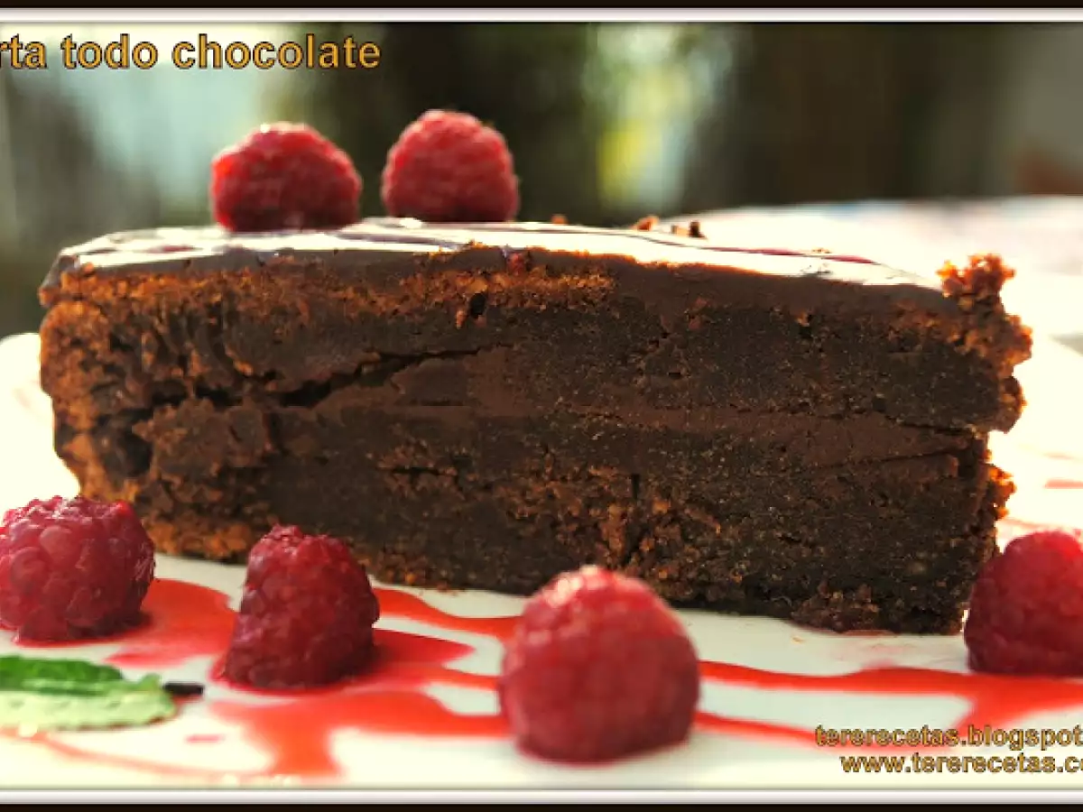 Tarta todo chocolate
