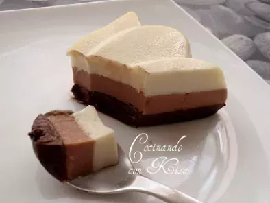 Tarta tres chocolates en Molde de Silicona (thermomix), foto 5