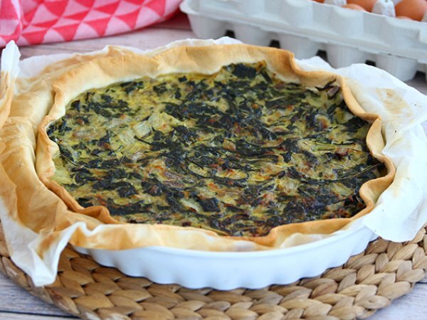 Tartaleta de acelgas y queso