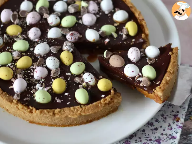 Tartaleta de chocolate y caramelo para Pascua, foto 1