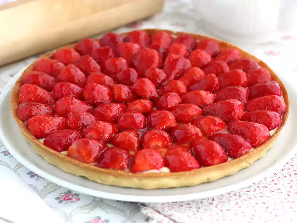 Tartaleta de fresas como en pastelería