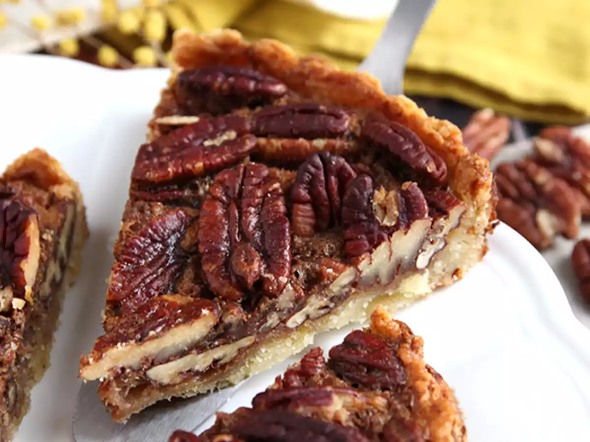 Tartaleta de nueces pecan. Pecan pie - foto 3