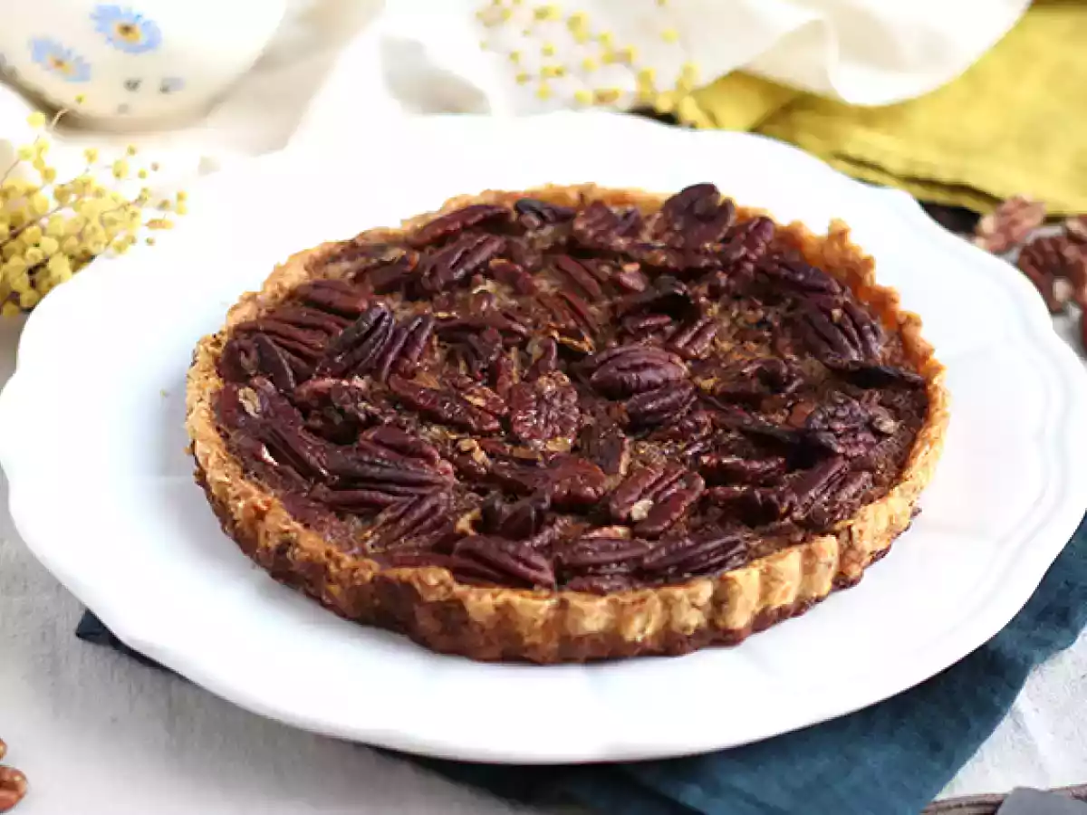 Tartaleta de nueces pecan. Pecan pie - foto 4