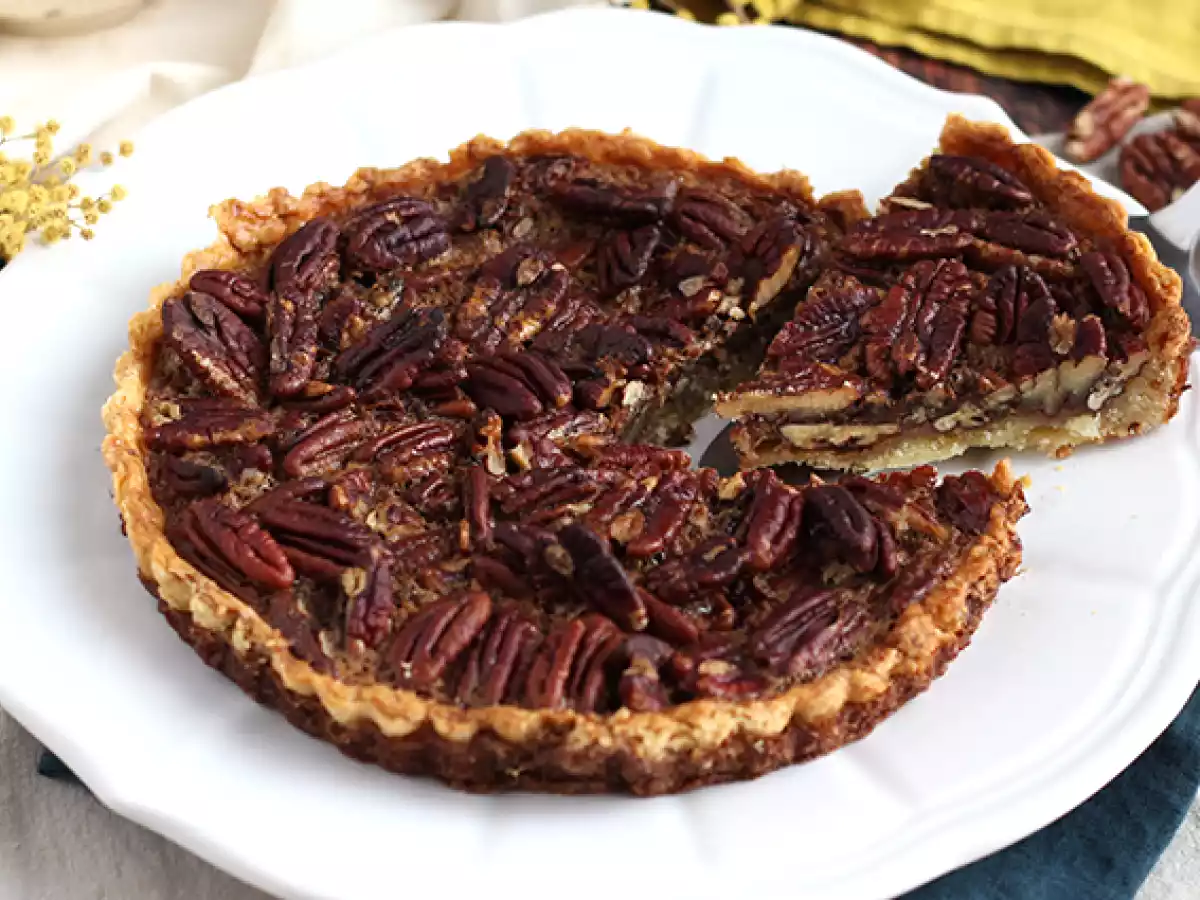 Tartaleta de nueces pecan. Pecan pie - foto 5