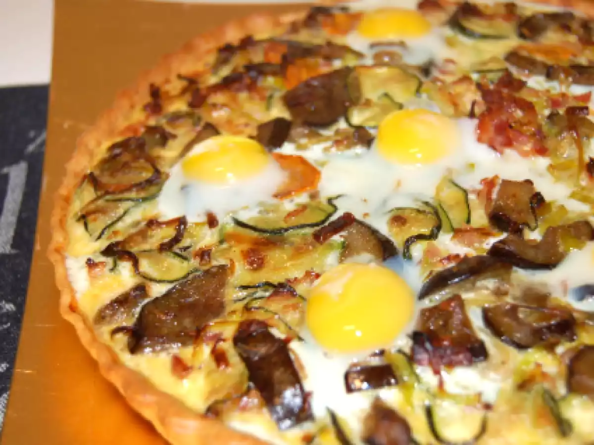 Tartaleta de verduras con huevos de codorniz - foto 4