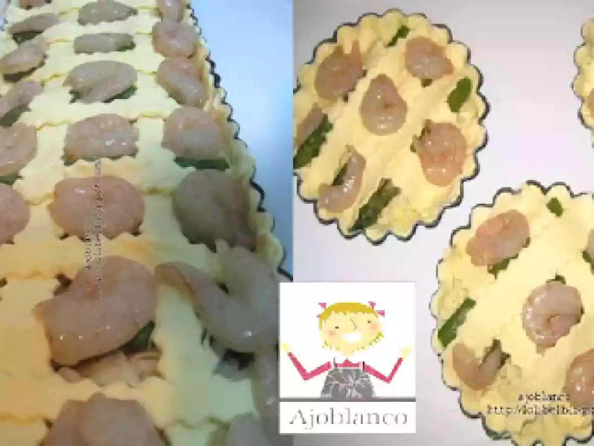 Tartaletas de gambas, boletus y espárragos - foto 5