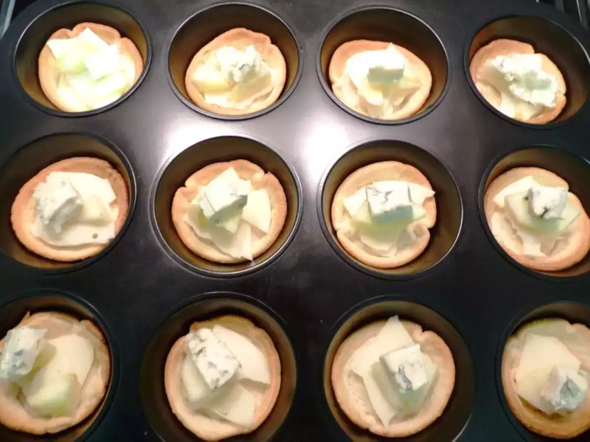 Tartaletas de gorgonzola y manzana - foto 2