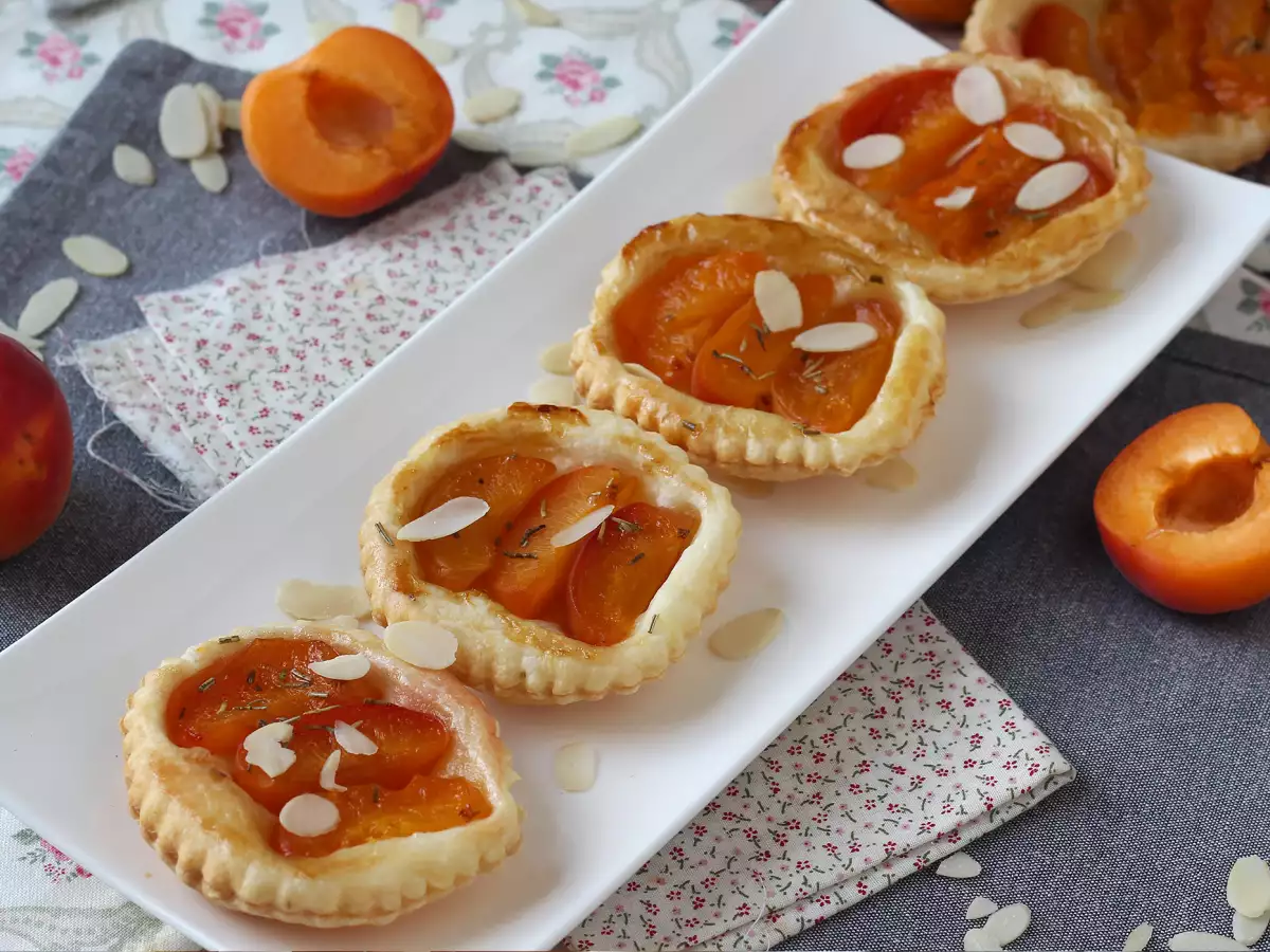 Tartaletas tatin de albaricoque
