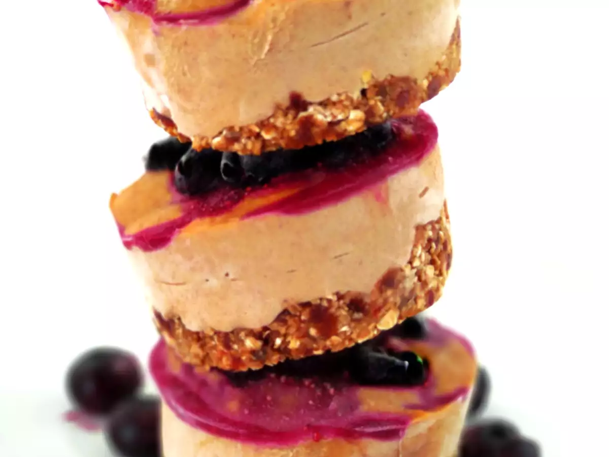 Tartaletas veganas de arándanos heladas (sin horno) - foto 2