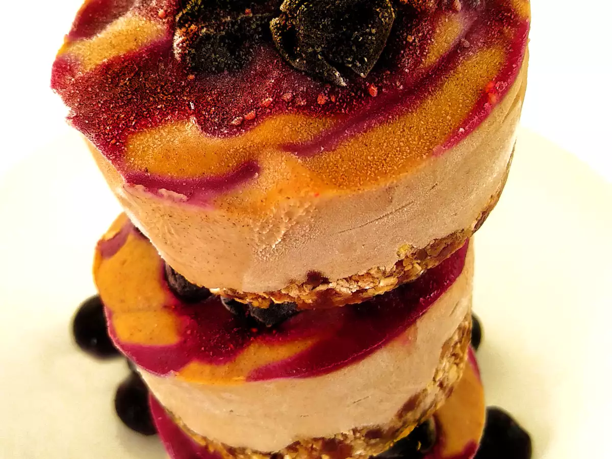 Tartaletas veganas de arándanos heladas (sin horno) - foto 4