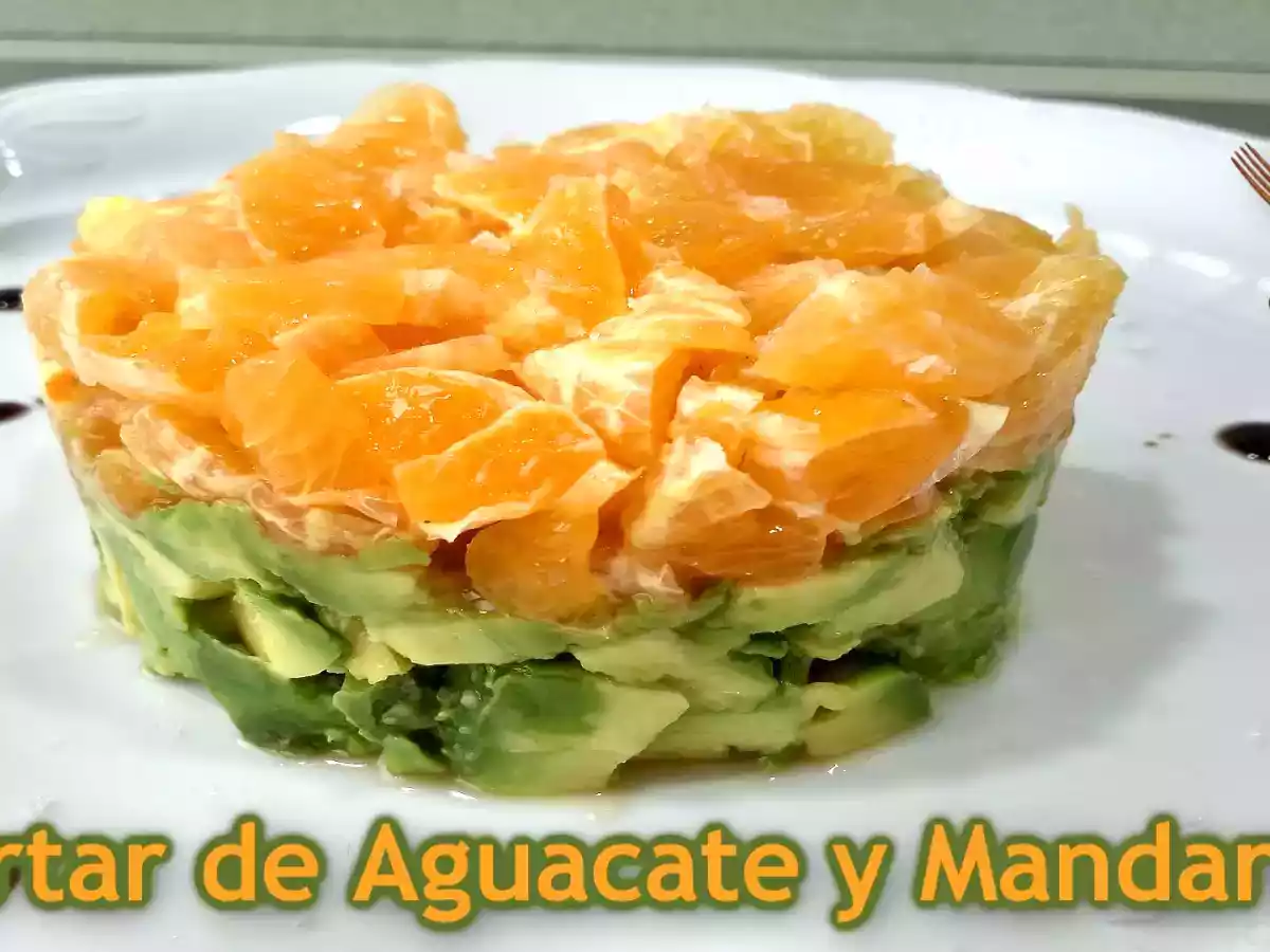 Tartar de aguacate y mandarina