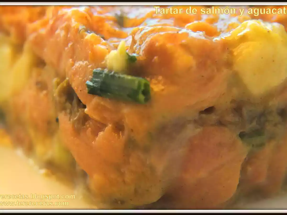 Tartar de salmón y aguacate. - foto 2