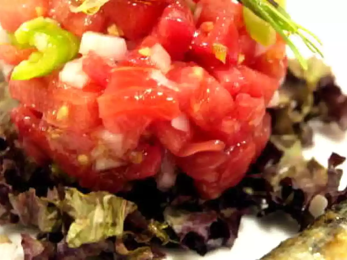 tartar de sandía y tomate - foto 2