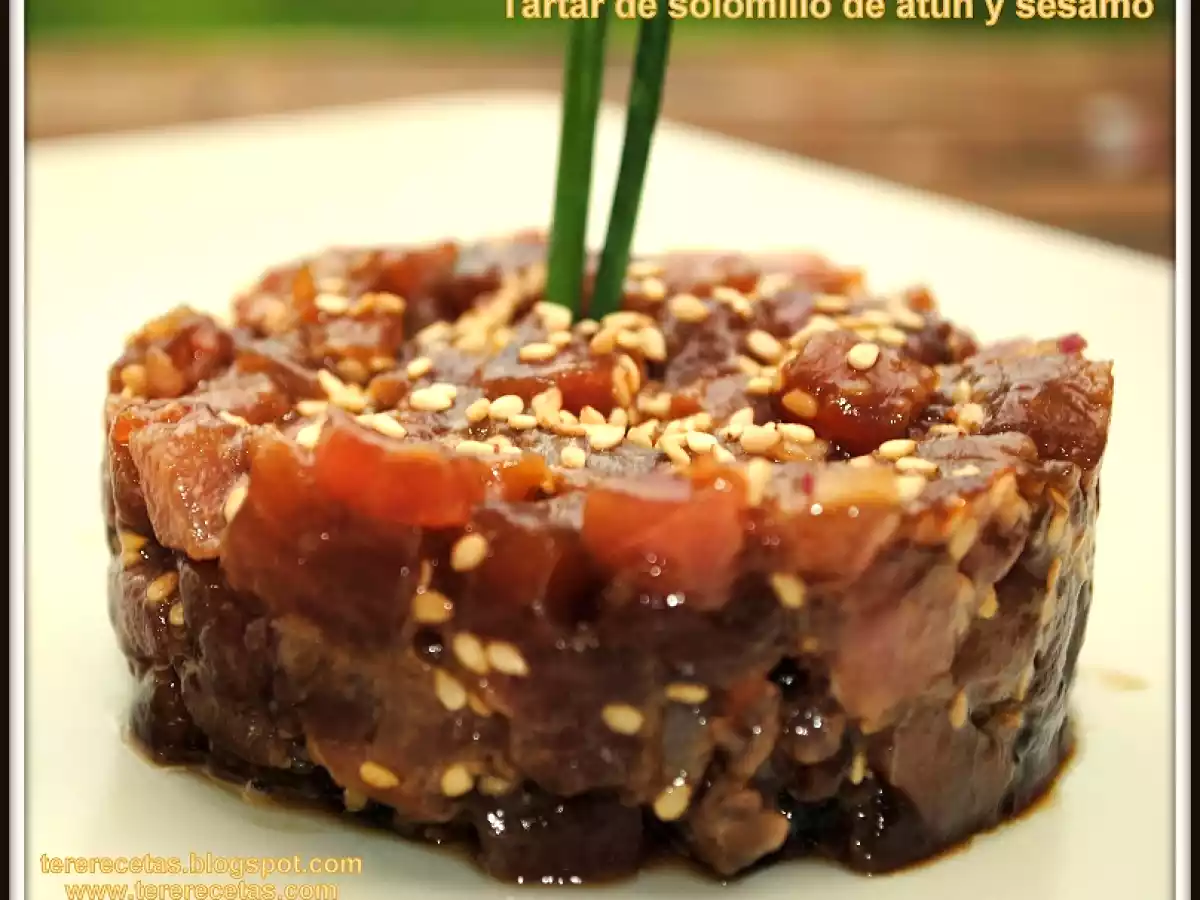 Tartar de solomillo de atún y sésamo. - foto 2
