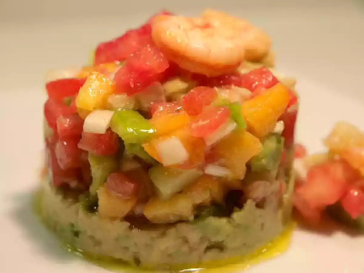 Tartar de verduras y frutas ( lo mejor de cada casa)