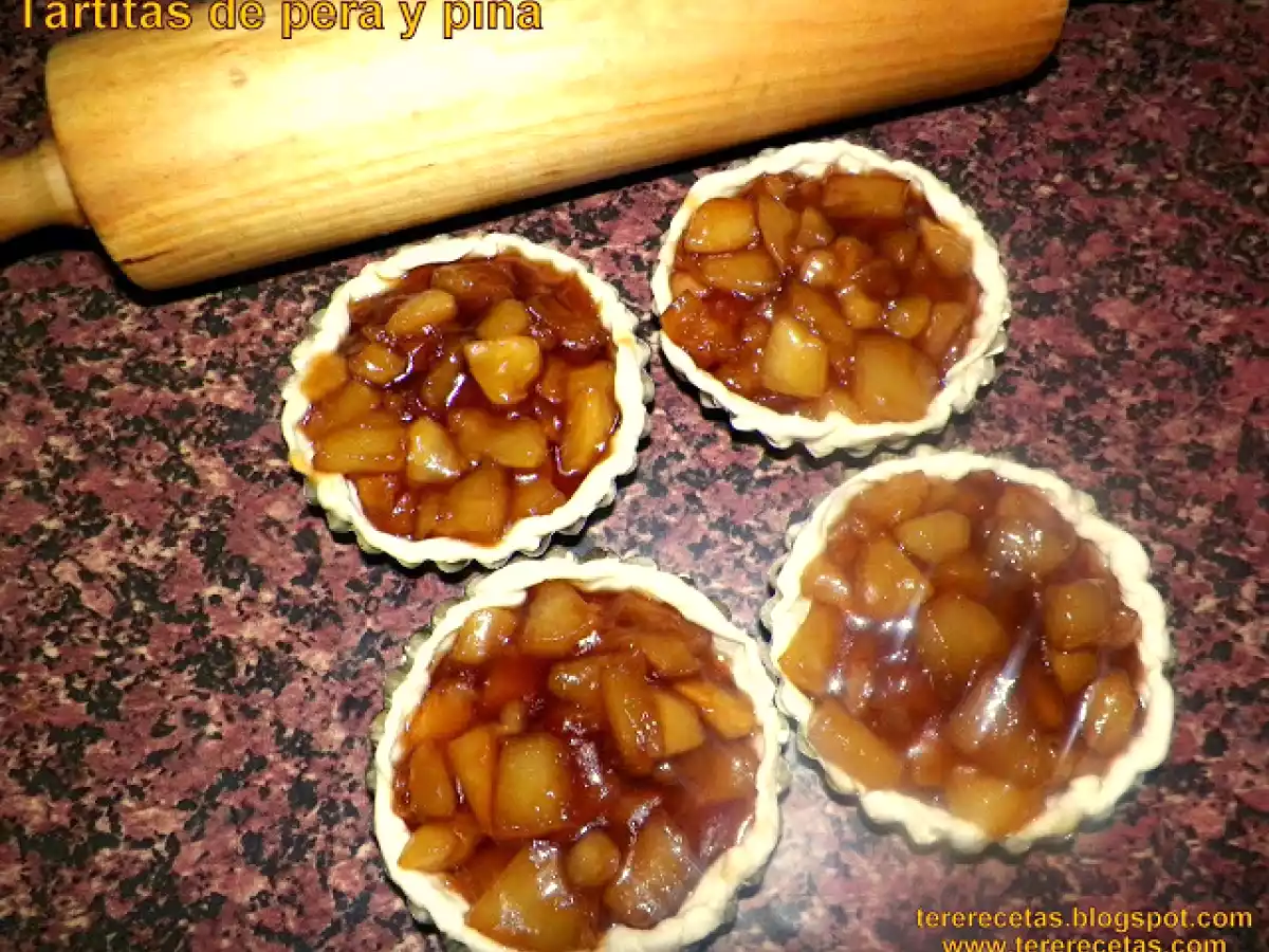 Tartitas de pera y piña. - foto 3