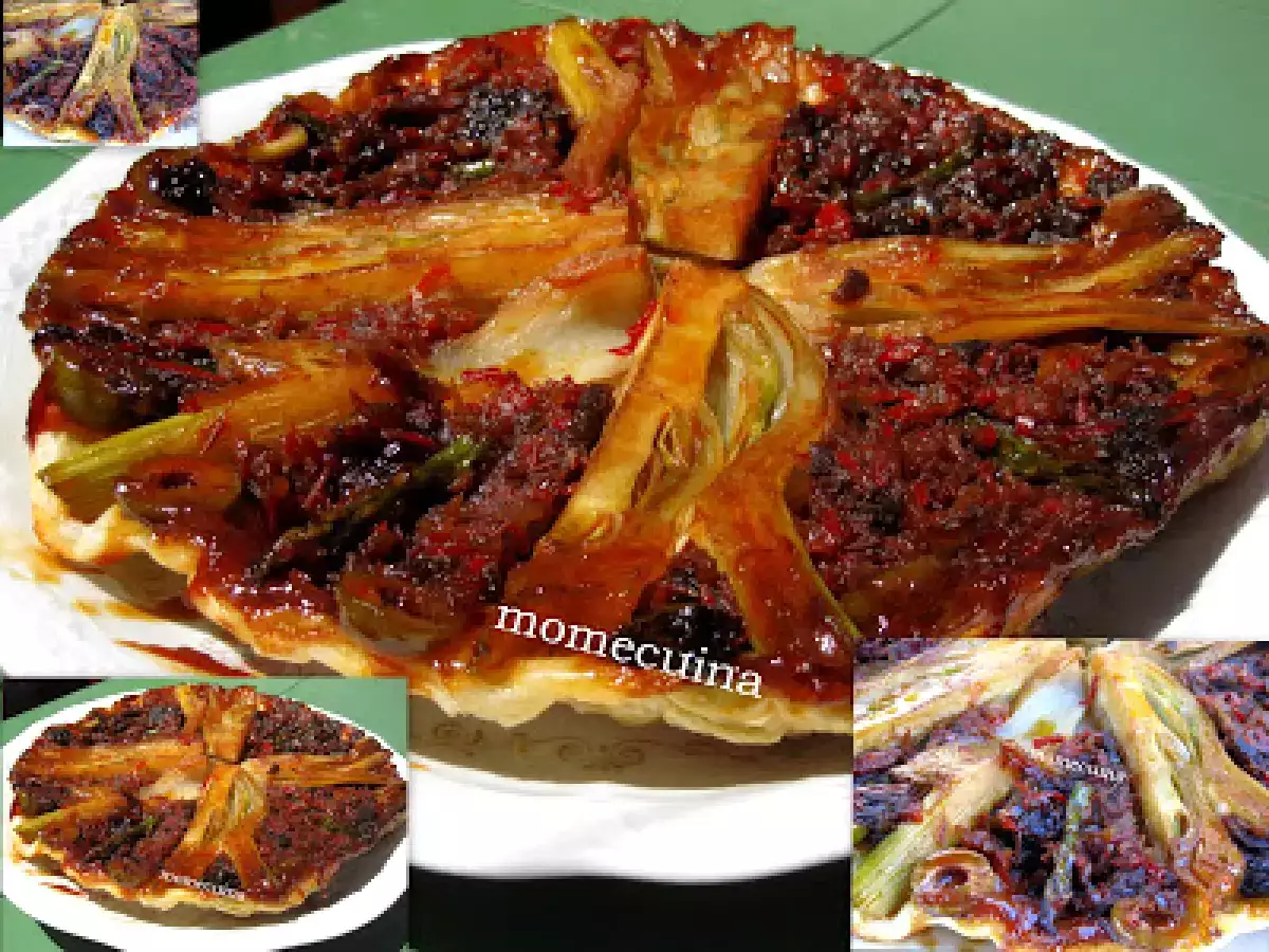 Tatin salada con verduras e hinojo ( tatin salada amb verdures i fonoll)