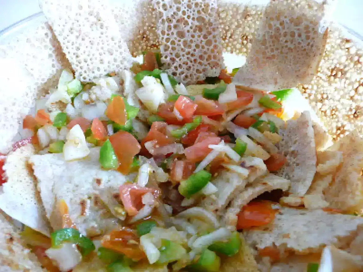 Teemateem Fitfit (Ensalada etíope)